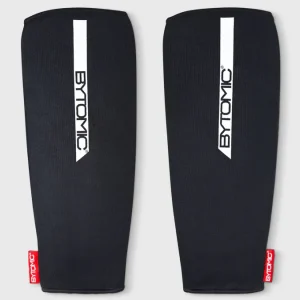 Black/White Bytomic Red Label Elasticated Shin Guards